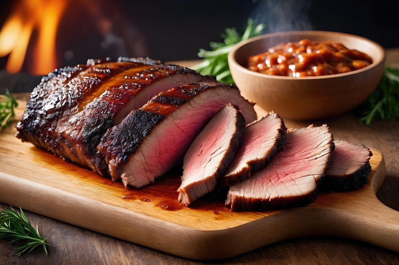 meat on cutting board